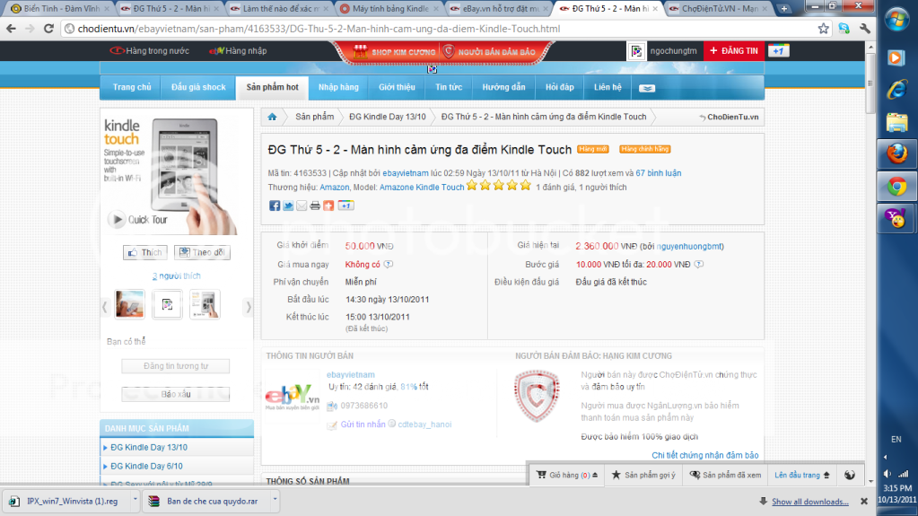 ebay Việt nam đấu giá hay Phá giá